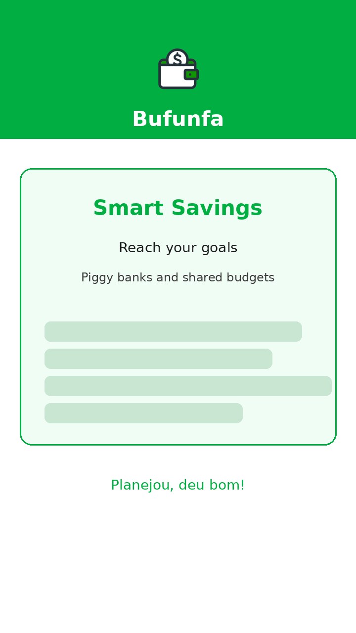 Bufunfa smart savings goals dashboard